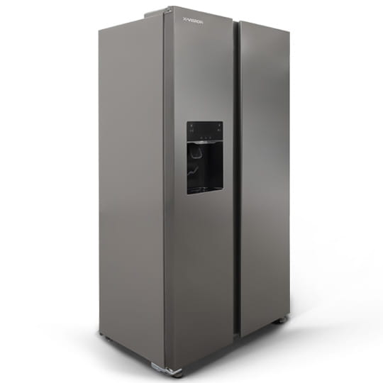 یخچال و فریزر ساید بای ساید ایکس ویژن مدل HS600-SI