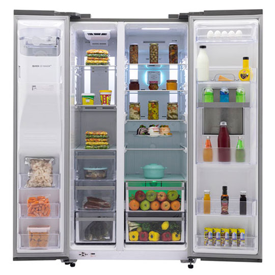 یخچال و فریزر ساید بای ساید آدینا اسنوا مدل S2DI-S110-S