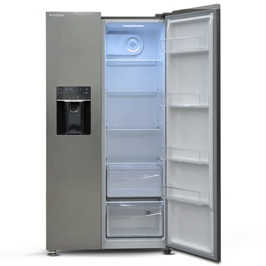 یخچال و فریزر ساید بای ساید ایکس ویژن مدل HS600-SI