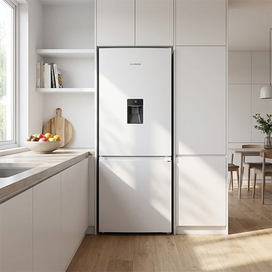 یخچال و فریزر بالا و پایین ایکس ویژن مدل HB470-WI