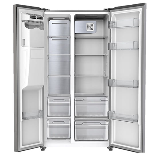 یخچال و فریزر ساید بای ساید ایکس ویژن مدل HS600-SI