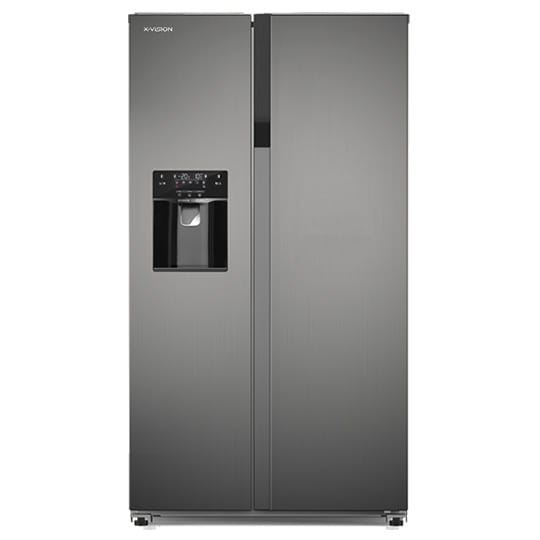 یخچال و فریزر ساید بای ساید ایکس ویژن مدل HS600-SI