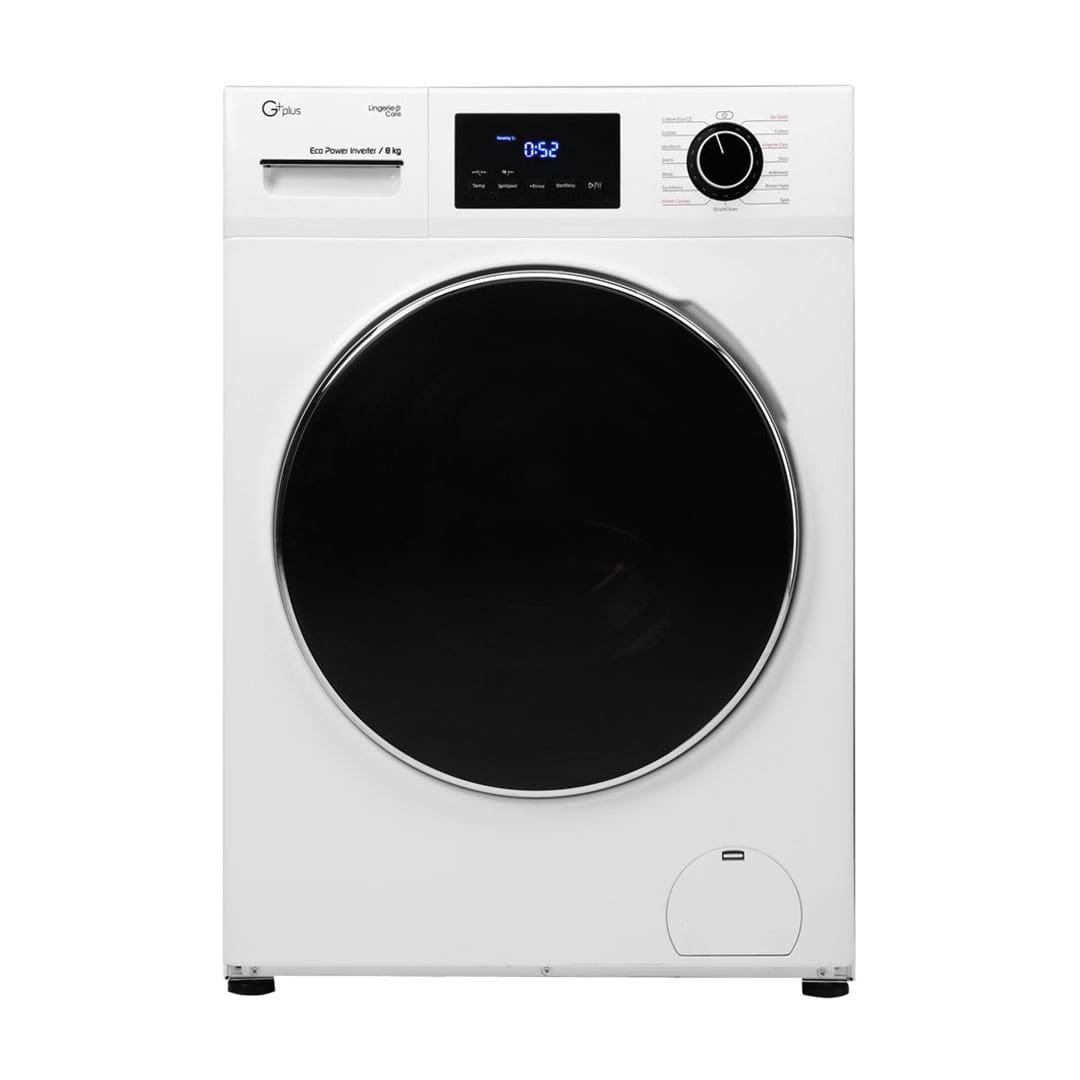 ماشین لباسشویی 8 کیلویی جی‌ پلاس مدل GWM-K844W نمای ۲